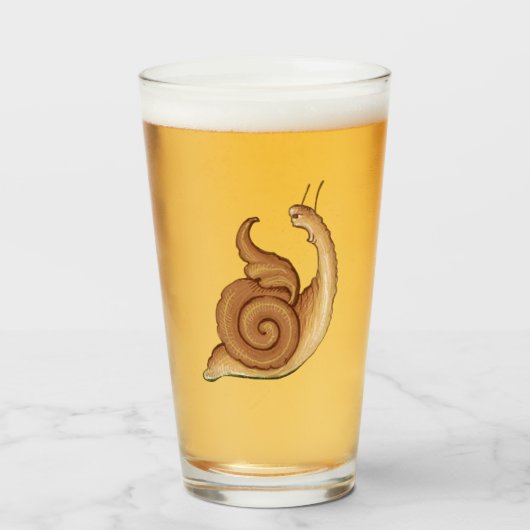 Middeleeuwse Schreeuwende Slak Glas Tumbler (Voorkant gevuld)