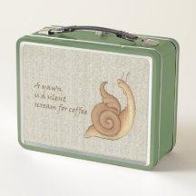 Middeleeuwse Schreeuwende Slak Metal Lunchbox