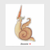 Middeleeuwse "Schreeuwende Slak" Vinyl Sticker (Vel)