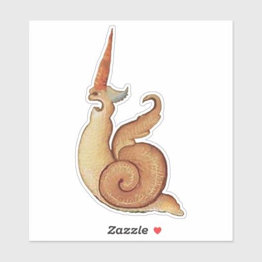 Middeleeuwse "Schreeuwende Slak" Vinyl Sticker (Vel)