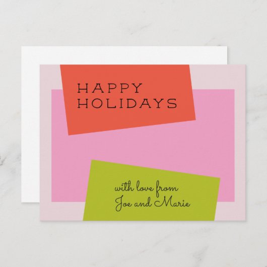 Middeleeuwse Script Holiday-Briefkaart Briefkaart (Voorkant / Achterkant)