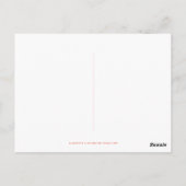 Middeleeuwse Script Holiday-Briefkaart Briefkaart (Achterkant)