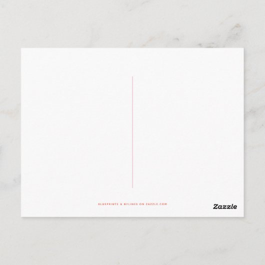 Middeleeuwse Script Holiday-Briefkaart Briefkaart (Achterkant)