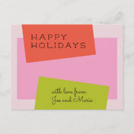 Middeleeuwse Script Holiday-Briefkaart Briefkaart