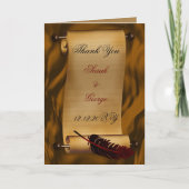 middeleeuwse scroll  Dank u kaart (Voorkant)