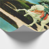 Middeleeuwse Sint-Joris en de Draak Cadeaupapier (Hoek)