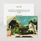 Middeleeuwse Sint-Joris en de Draak Kaart (Voorkant / Achterkant)