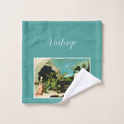 Middeleeuwse Sint-Joris en de Drago Bad Handdoek (Wasdoekje)