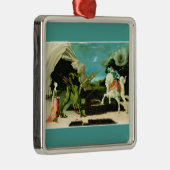 Middeleeuwse Sint-Joris en de Drago Metalen Ornament (Rechts)