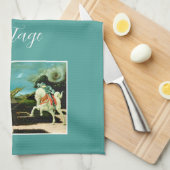 Middeleeuwse Sint-Joris en de Drago Theedoek (Quarter Fold)