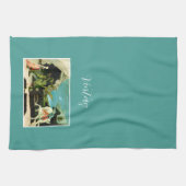 Middeleeuwse Sint-Joris en de Drago Theedoek (Horizontaal)