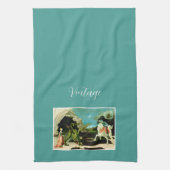 Middeleeuwse Sint-Joris en de Drago Theedoek (Verticaal)