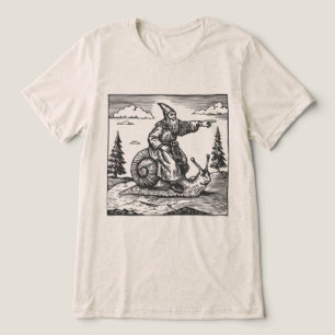 Middeleeuwse Slakkenrijder   Retro 90s Renaissance Tri-Blend Shirt