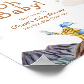 Middeleeuwse sprookjesachtige Dragon Boy Baby show Poster (Hoek)