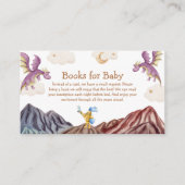 Middeleeuwse sprookjesachtige drakenboeken voor Ba Informatiekaartje (Voorkant)