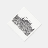 Middeleeuwse stad Neurenberg in Duitsland Servet (Hoek)