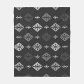 Middeleeuwse Starbursts diamanten donkergrijs Fleece Deken (Voorkant)