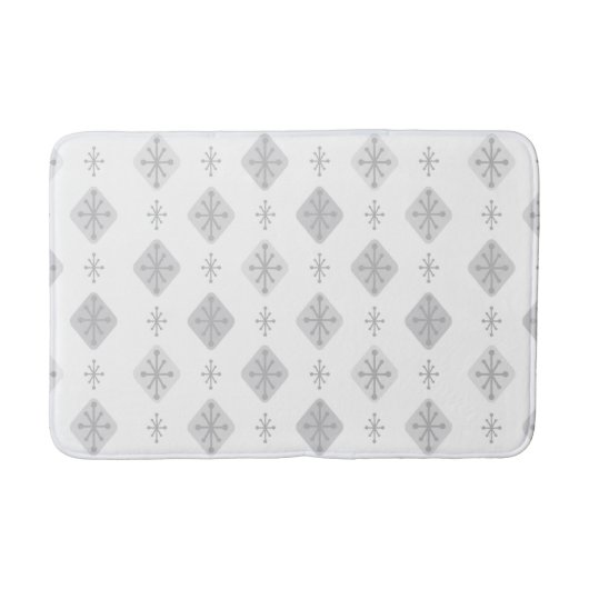 Middeleeuwse Starbursts Diamonds Light Grey Badmat (Voorkant)