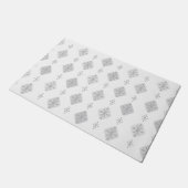 Middeleeuwse Starbursts Diamonds Light Grey Deurmat (Schuin)