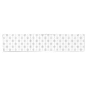 Middeleeuwse Starbursts Diamonds Light Grey Korte Tafelloper (Horizontaal)