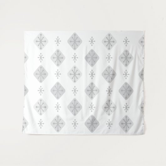 Middeleeuwse Starbursts Diamonds Light Grey Wandkleed (Voorkant (horizontaal))