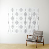 Middeleeuwse Starbursts Diamonds Light Grey Wandkleed (In Situ (horizontaal))