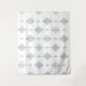 Middeleeuwse Starbursts Diamonds Light Grey Wandkleed (Voorkant)