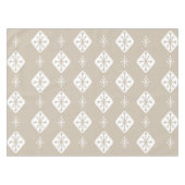 Middeleeuwse Starbursts Diamonds Taupe Tafelkleed (Voorkant (Horizontaal))