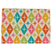 Middeleeuwse Starbursts op kleurrijke diamanten Groot Cadeauzakje (Achterkant)