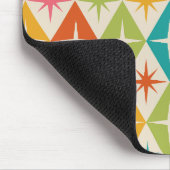 Middeleeuwse Starbursts op kleurrijke diamanten Muismat (Hoek)