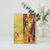 MIDDELEEUWSE STEEG 'S AVONDS IN FLORENCE BRIEFKAART (Staand voorkant)