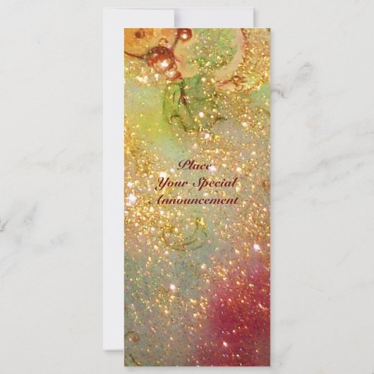 MIDDELEEUWSE STEEG 'S NACHTS IN FLORENCE,rood geel Aankondiging (Achterkant)