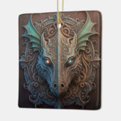 Middeleeuwse steen Gargoyle Dragon Carving Keramisch Ornament (Links)