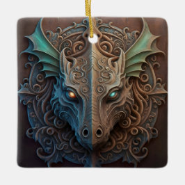 Middeleeuwse steen Gargoyle Dragon Carving Keramisch Ornament