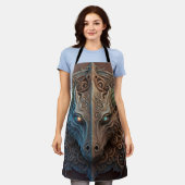 Middeleeuwse steen Gargoyle Dragon Carving Schort (Gedragen)