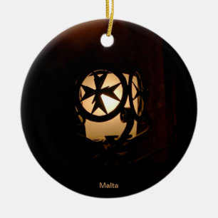 Middeleeuwse stijl lantaarn uit Malta Keramisch Ornament