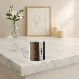  middeleeuwse stijl naam ontwerpbestand koffiemok