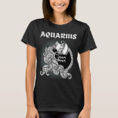 Middeleeuwse stijl Zodiac Aquarius T-shirt (Voorkant)