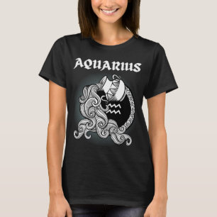 Middeleeuwse stijl Zodiac Aquarius T-shirt