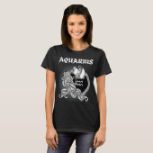 Middeleeuwse stijl Zodiac Aquarius T-shirt (Voorkant volledig)