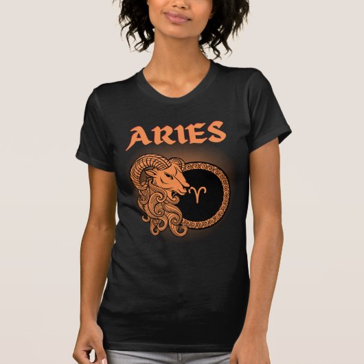 Middeleeuwse stijl Zodiac Ram T-shirt (Voorkant)