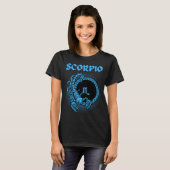 Middeleeuwse stijl Zodiac Scorpio T-shirt (Voorkant volledig)