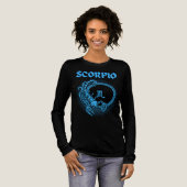 Middeleeuwse stijl Zodiac Scorpio Tri-Blend Shirt (Voorkant)
