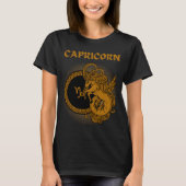 Middeleeuwse stijl Zodiac Steenbok T-shirt (Voorkant)