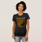 Middeleeuwse stijl Zodiac Virgo T-shirt (Voorkant volledig)