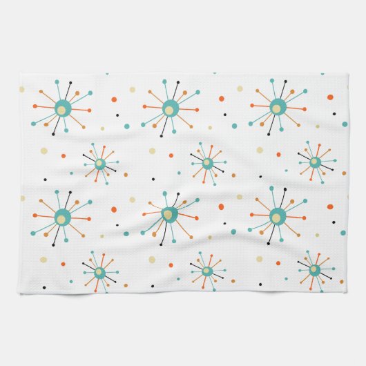 Middeleeuwse stoot en Stippen midden-eeuwse modern Theedoek (Horizontaal)