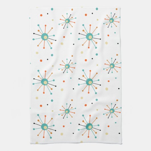 Middeleeuwse stoot en Stippen midden-eeuwse modern Theedoek (Verticaal)