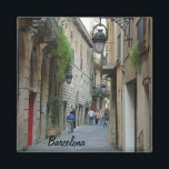 middeleeuwse straat magneet<br><div class="desc">Middeleeuwse straat,  Raval,  Barcelona,  Catalonië,  Spanje</div>