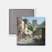 middeleeuwse straat magneet (Voorkant / Achterkant)