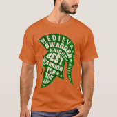 Middeleeuwse Swagger Knight T-shirt (Voorkant)